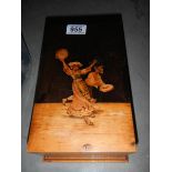 A good quality box inlaid with dancers.