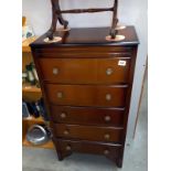 A 1950s oak chest of drawers - Collection only