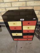A 1950's 11 drawer cabinet - Collection Only
