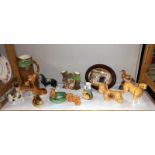 A Quantity of Hornsea Fauna, Sylvac Dog and Cooper Craft Dogs Etc