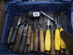 A box of quality chisels - Collection Only