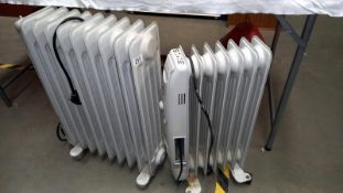 2 Oil filled radiators / heaters