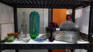 A Varied Selection of Art Glass in Various Designs, Also Others Items