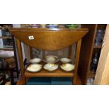 An oak drop leaf tea trolley / coffee table - Collection only