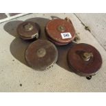 4 vintage tape measures - Collection Only