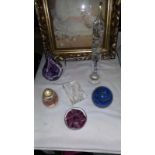 A Quantity of Paperweights Etc