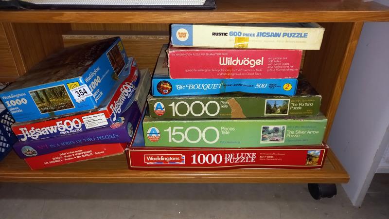 A quantity of Jigsaws, puzzles, completeness unknown - Collection only