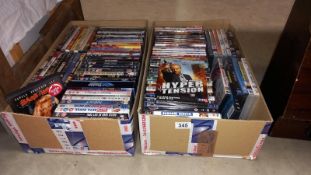 2 boxes of DVDs - Collection only