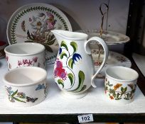 A selection of pottery including Botanic Garden collection