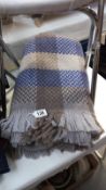 A Welsh blanket 160cm x 190cm approximately