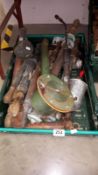 A large quantity of vintage brass garden spray pumps