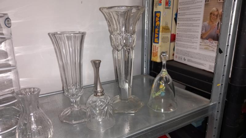 A Glass Vase and Glass bells - Image 3 of 3