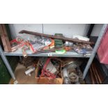 2 shelves of tools & HD crow bars COLLECT ONLY