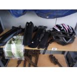 Bicycle helmet, mud guards etc - Collection Only