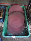 A box of sanding disks 9 inch - Collection Only