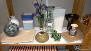 A Selection of Studio and other pattern glass included Boscastle