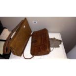 2 crocodile skin handbags and a chain purse