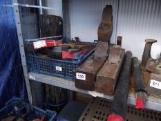 A box of old wood planes, 3x large - Collection Only