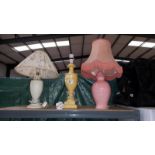 3 table lamps - collection only