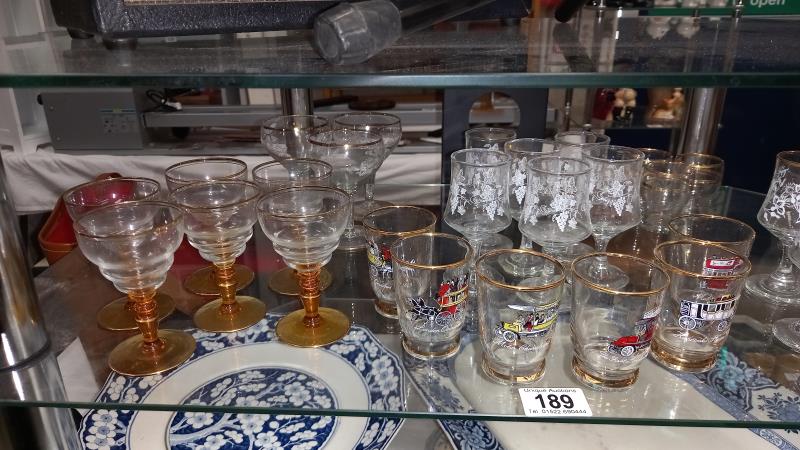 A selection of Sets of vintage glasses - Image 2 of 3