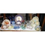 A Selection of Pottery and Porcelain Including Carlton Ware, Wedgwood etc