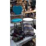 2 folding kitchen chairs