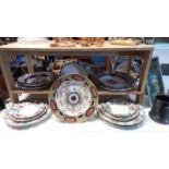 A quantity of Booths floradora plates and other 19th/20th century plates