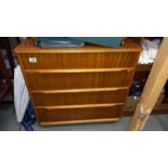 A teak effect bedroom chest of drawers - Collection only