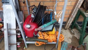 2 extension reels & petrol can etc. COLLECT ONLY