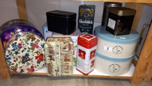 A Selection of collectable tins.