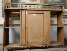 An old pine wall cabinet, COLLECT ONLY.