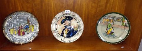 3 Royal Doulton series ware plates