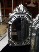 An ornate gypsy style wall/dressing table mirror 52cm x 30cm COLLECT ONLY