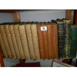 A quantity of old books including The Book of Knowledge.