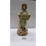 A 19th century bisque porcelain figure by W & R. Thumb missing on right hand.