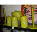 A set of storage canister, mug tree etc.,