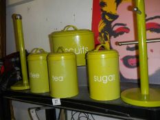 A set of storage canister, mug tree etc.,