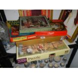 A good lot of old and modern jigsaw puzzles.