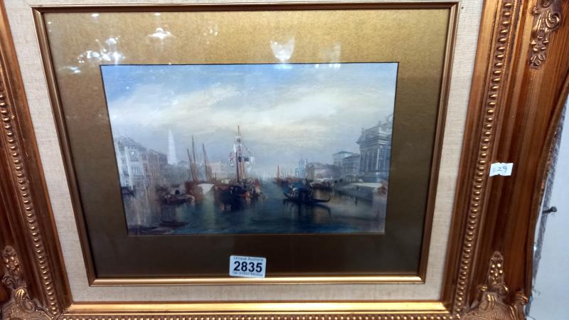 Three framed and glazed J M W Turner prints, COLLECT ONLY. - Image 3 of 5