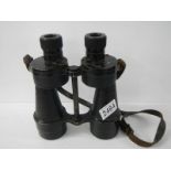 A pair of WW2 Ross, London bino prism NO. 5 x 7 military binoculars.