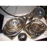 A quantity of stainless steel cooking ware etc