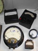 A Bakelite Avo, microammeter, Crompton-Parkinson amp meter etc COLLECT ONLY