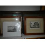 A collection of framed engravings etc., COLLECT ONLY.