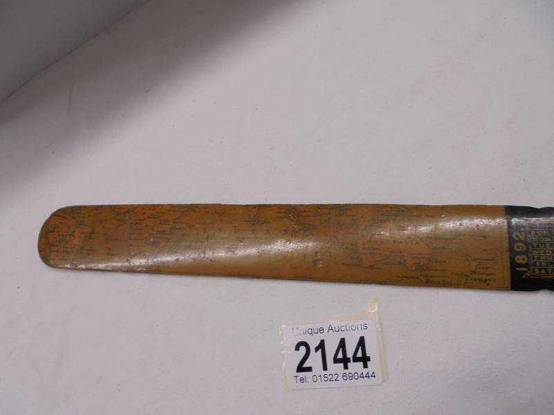 An 1892 Eastern Telegraph Company Limited date letter opener. - Image 3 of 5