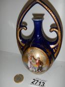 An early French hand painted vase.