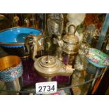 A good lot of brassware including oriental.