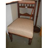 An Edwardian nursing chair. COLLECT ONLY.