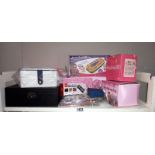 A quantity of 'new' items, jewellery cases, boxed bangle etc