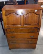 A medium oak bureau COLLECT ONLY