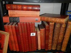 A quantity of books including History of England.